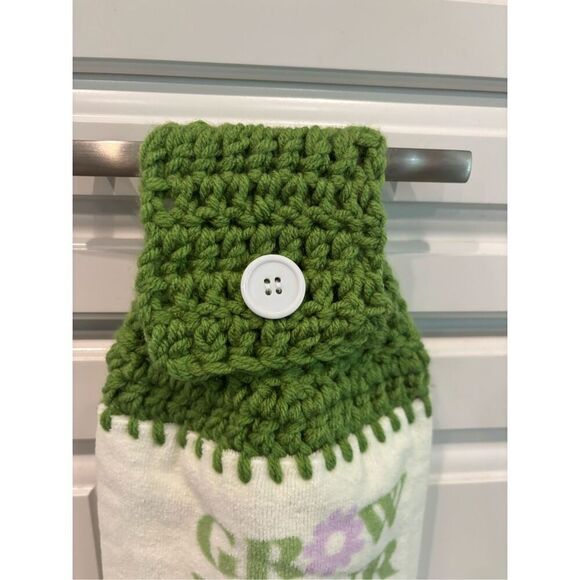 Crochet Top Kitchen Towel- Grow your own way-minnie - Picture 2 of 2